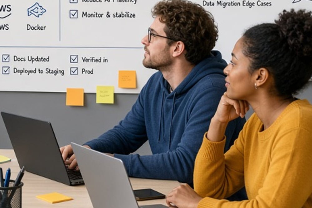 Học viên Microads Academy thực hành trên máy tính trong buổi học online
